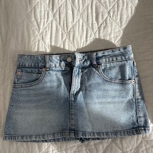 Garage jean skirt with built in shorts